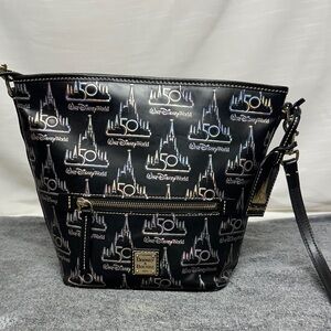 Disney Dooney & Bourke 50th Anniversary Leather Crossbody Handbag Disney World